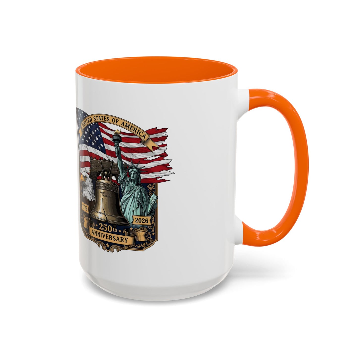 Liberty Anniversary Coffee Mug — 250th USA Celebration Accent Mug