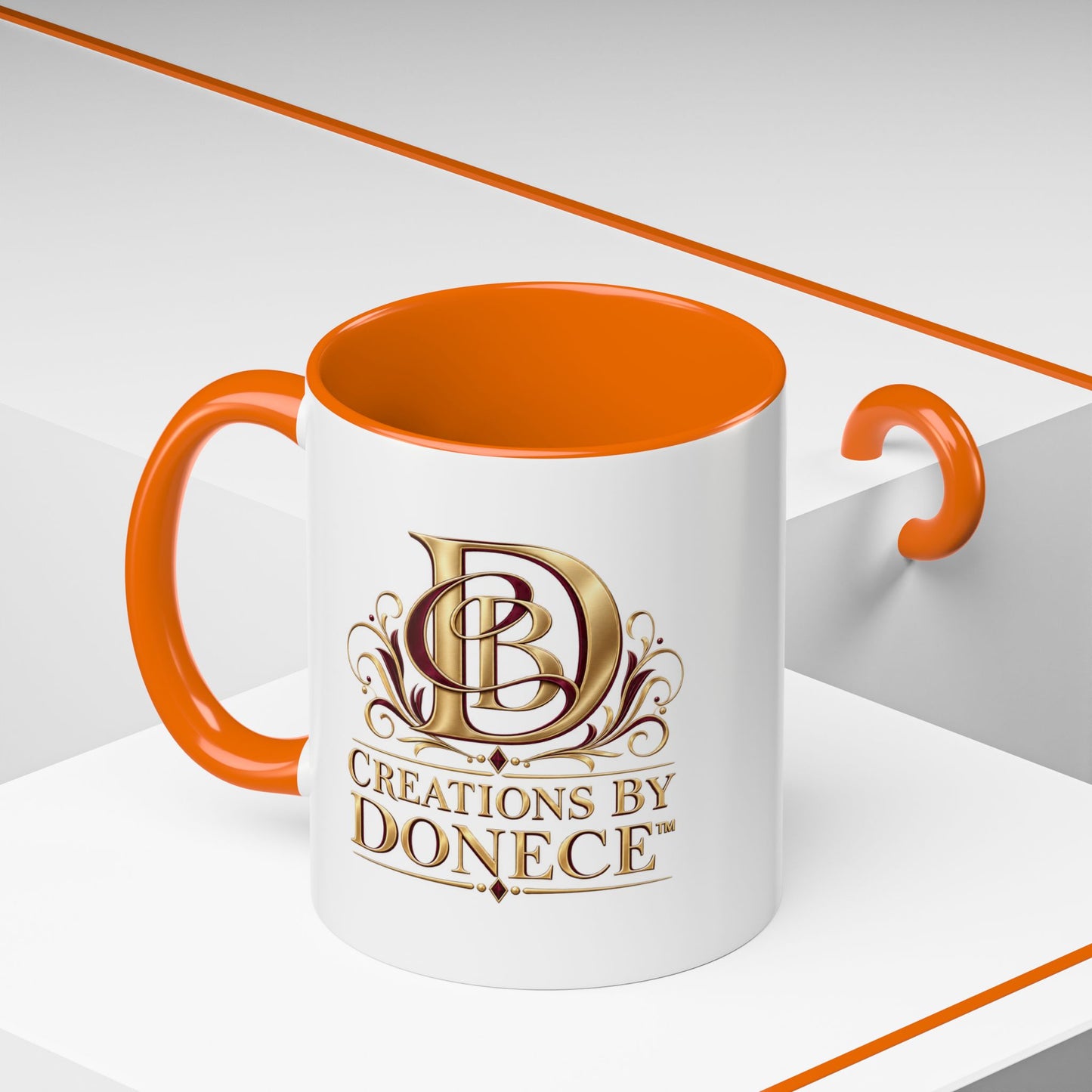 Creations by Donece Logo Accent Coffee Mug (11/15oz)