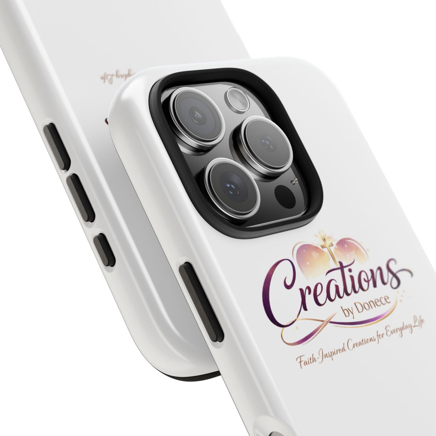 Tough Phone Case - "Creations by Donece" Logo Protective Cover