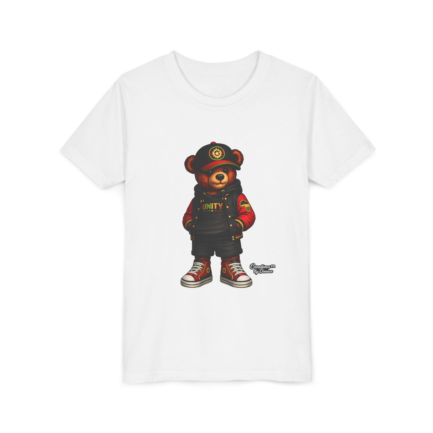 Youth Tee — 'Unity' Streetwear Teddy Bear Graphic Shirt