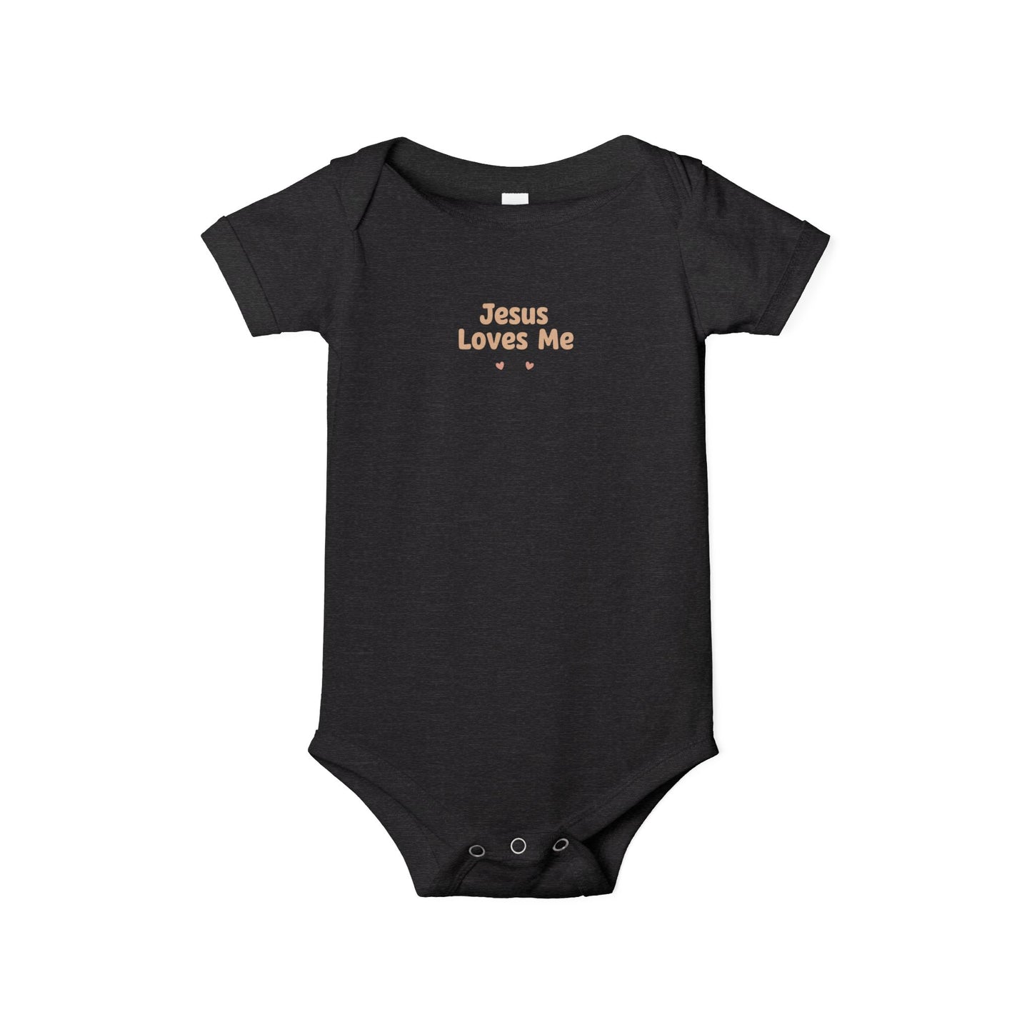 Infant Onesie “Jesus Loves Me” Baby Bodysuit – Christian Newborn Gift