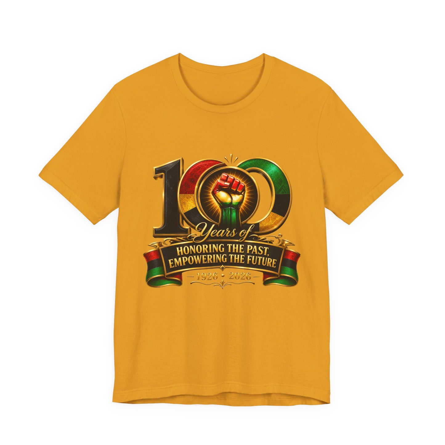 100 Years Anniversary Tee — "Honoring the Past, Empowering the Future" Centennial T-Shirt (1926–2026)
