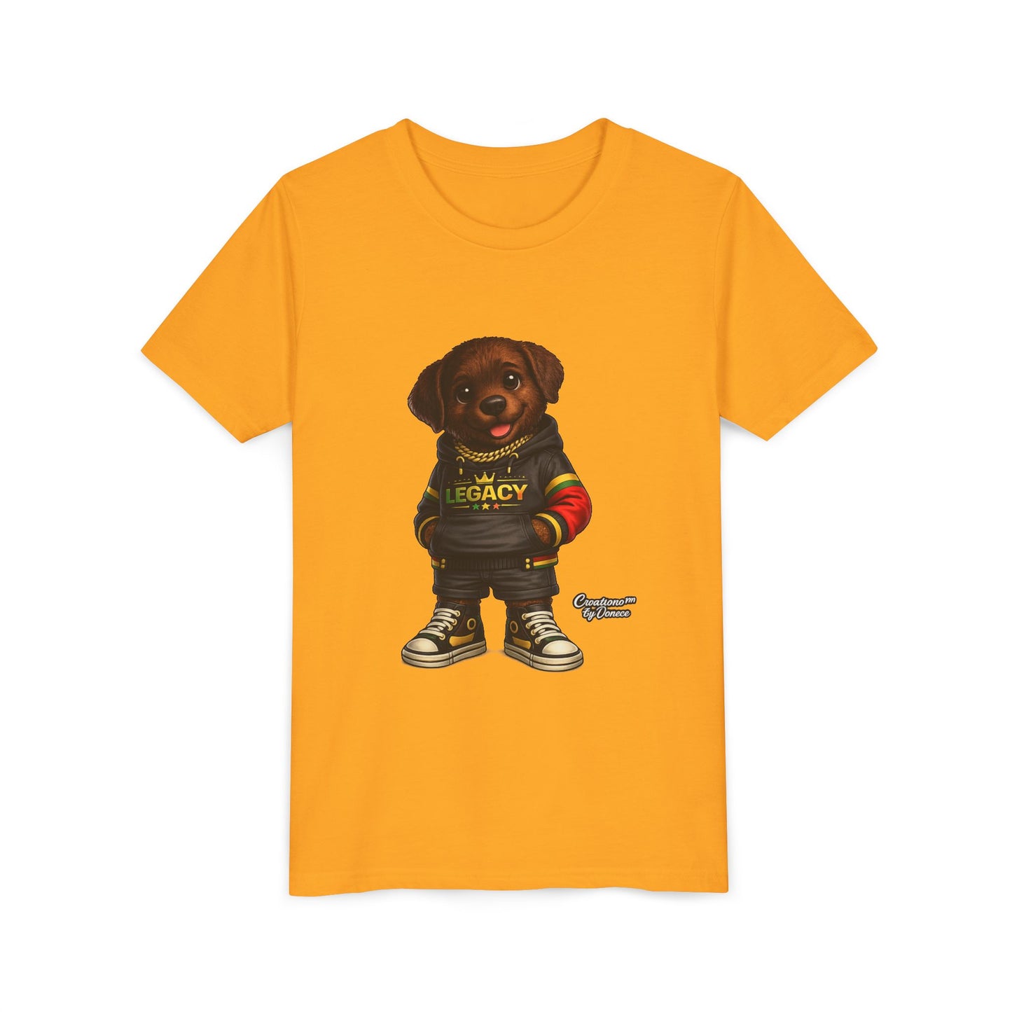 Youth Dog Tee — 'Legacy' Streetwear Puppy Graphic Shirt