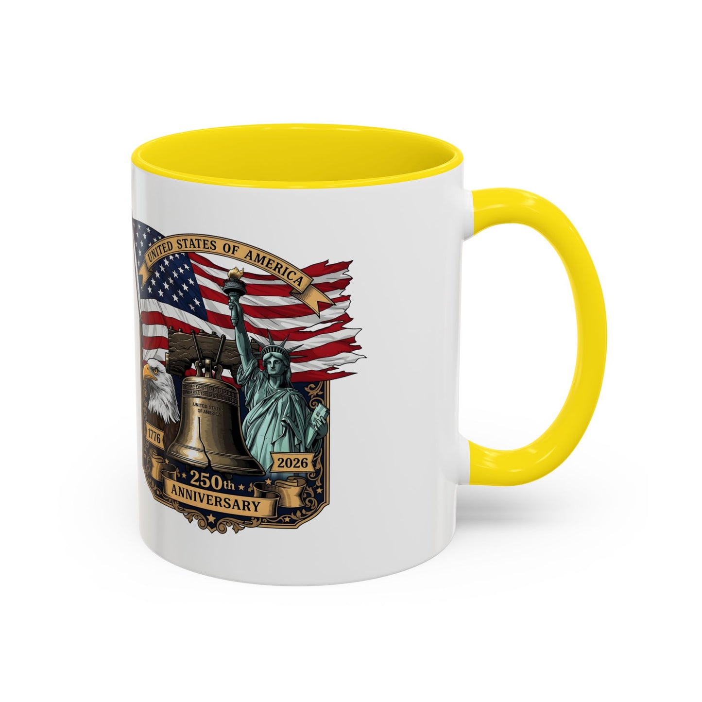 Liberty Anniversary Coffee Mug — 250th USA Celebration Accent Mug