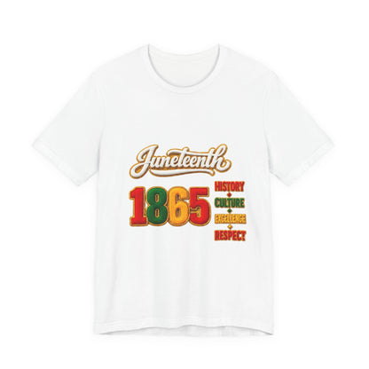 Juneteenth 1865 Tee — History • Culture • Excellence • Respect T-Shirt