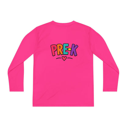 Pre-K Kids Long Sleeve Tee — Colorful Cute PreK Shirt for Preschoolers