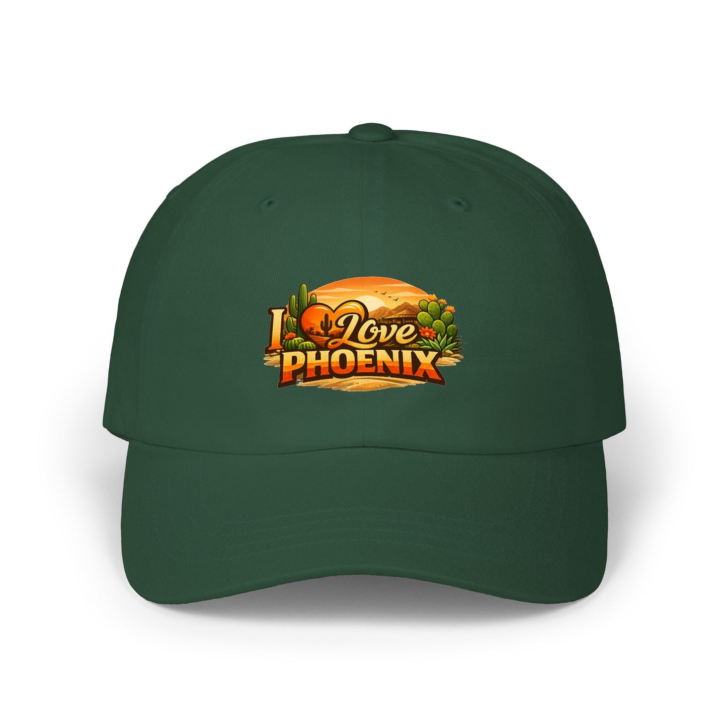 Dad Cap — I Love Phoenix Sunset Embroidered Hat