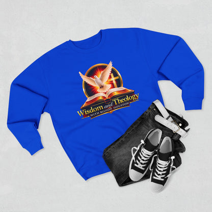 Wisdom & Theology Sweatshirt — Dove, Bible & Cross Christian Crewneck
