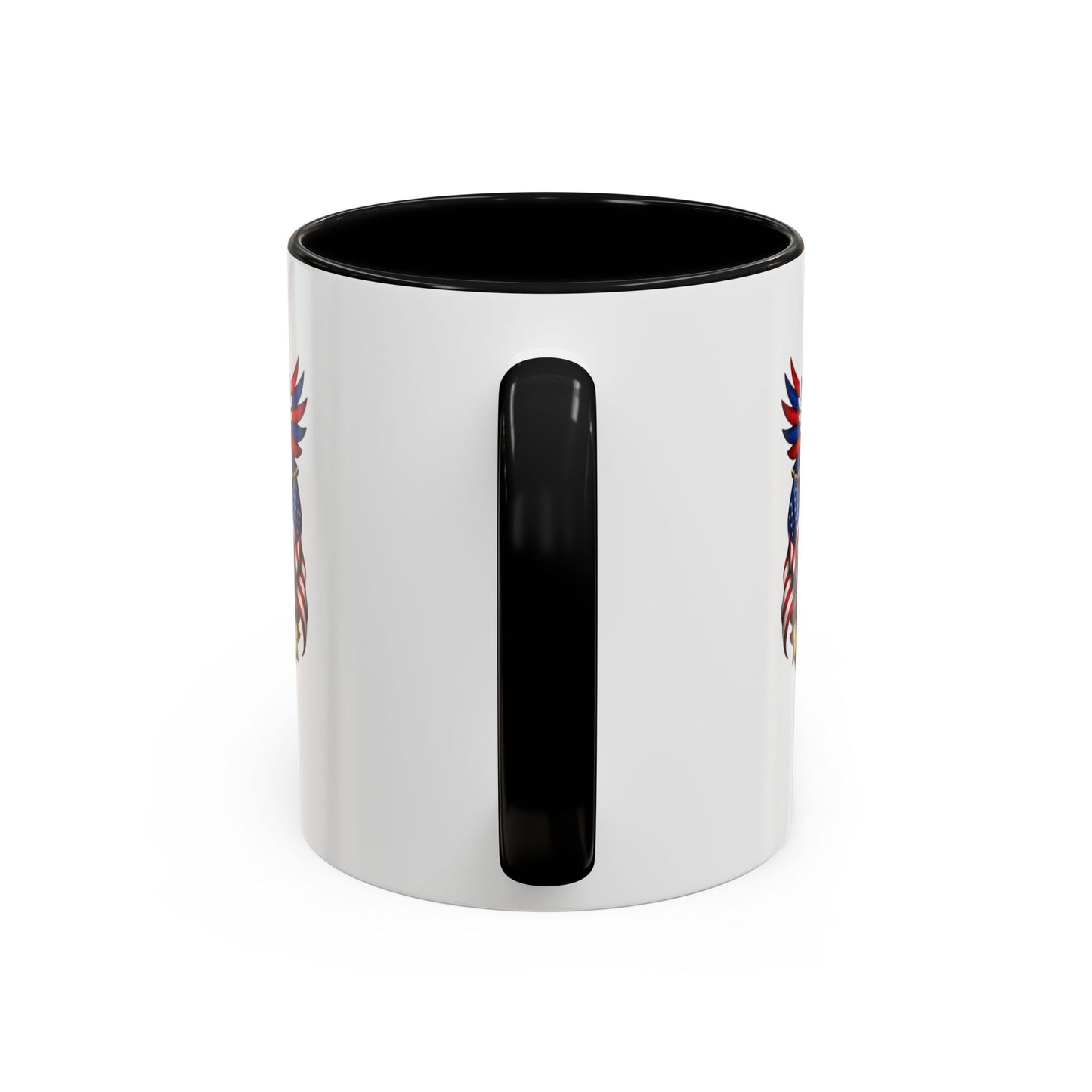USA 250th Anniversary Accent Coffee Mug – Patriotic Eagle & Flag 1776–2026