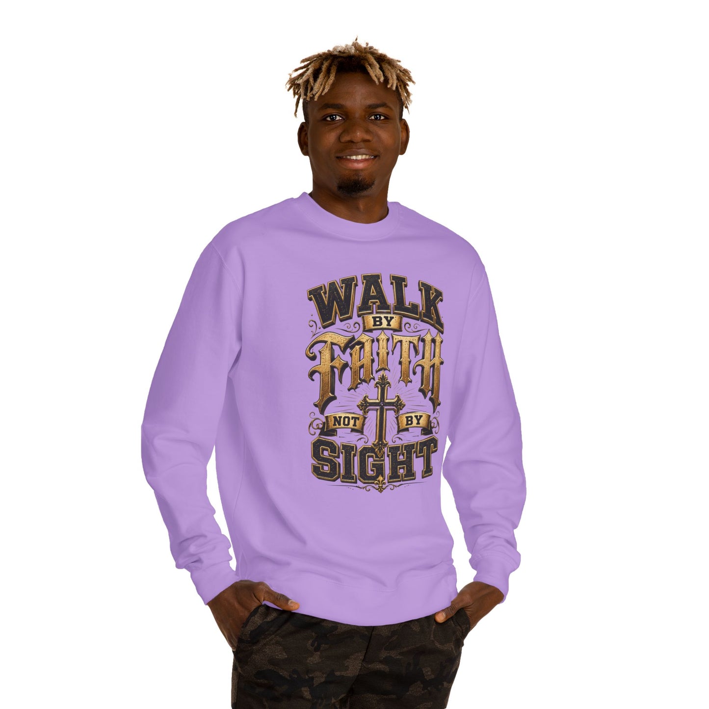 Walk by Faith Sweatshirt — Inspirational Christian Crewneck