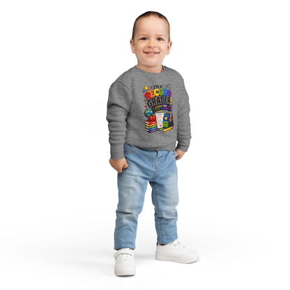 I'm a Second Grader Toddler Sweatshirt — Cute Back-to-School Kids Crewneck