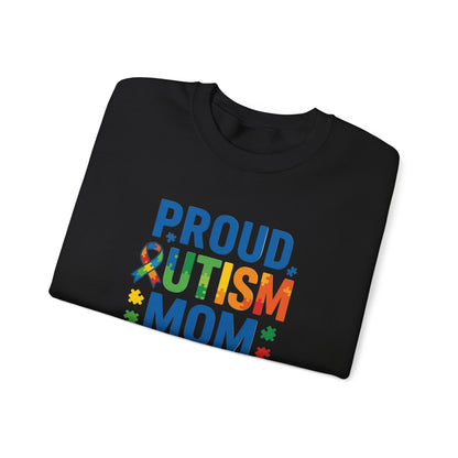 Proud Autism Mom Crewneck Sweatshirt