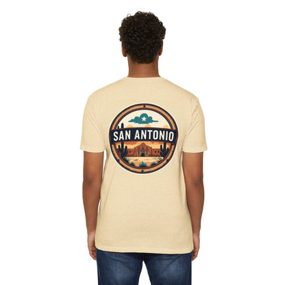 San Antonio Badge T-Shirt — Vintage Desert City Graphic