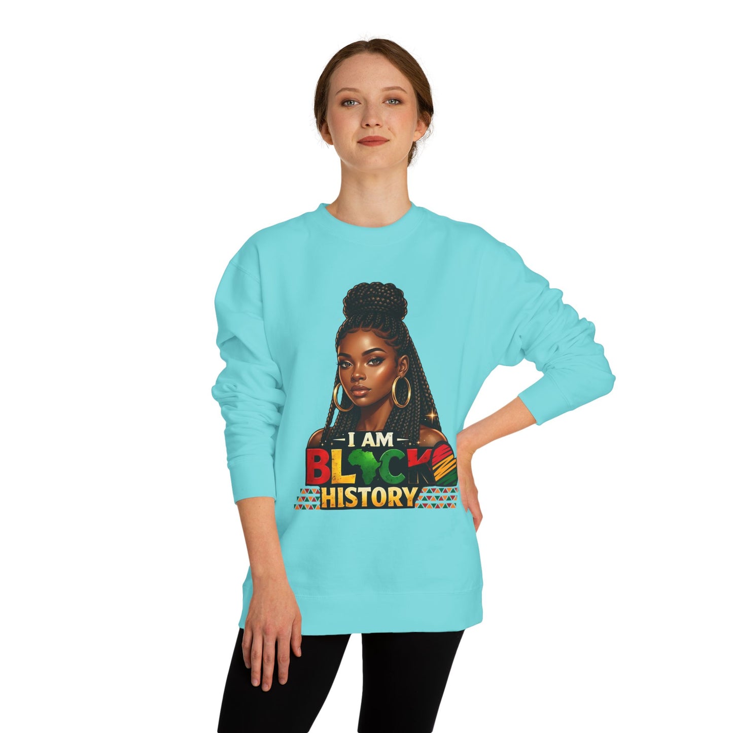 I Am Black History Sweatshirt — Afrocentric Black History Month Crewneck