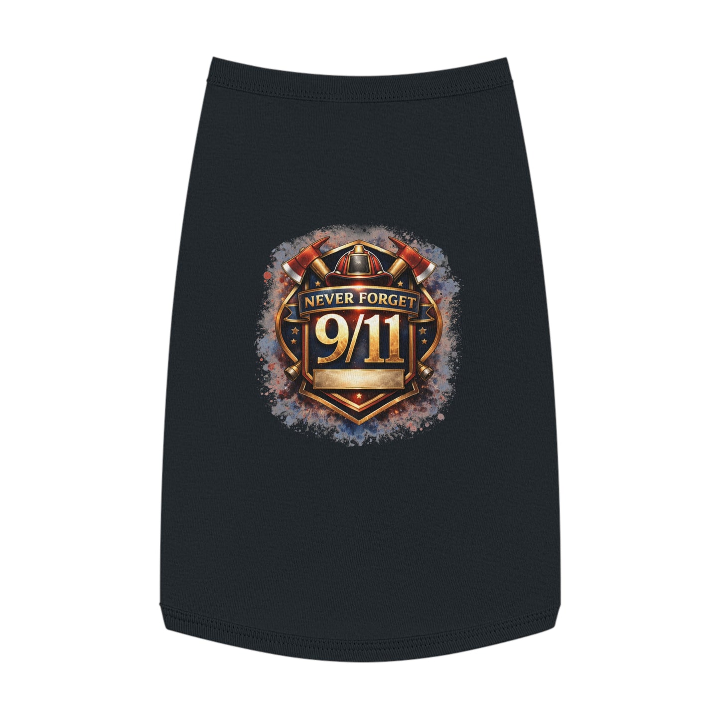 Pet Tank Top - "Never Forget 9/11" Memorial Dog Shirt