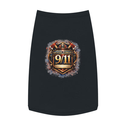 Pet Tank Top - "Never Forget 9/11" Memorial Dog Shirt