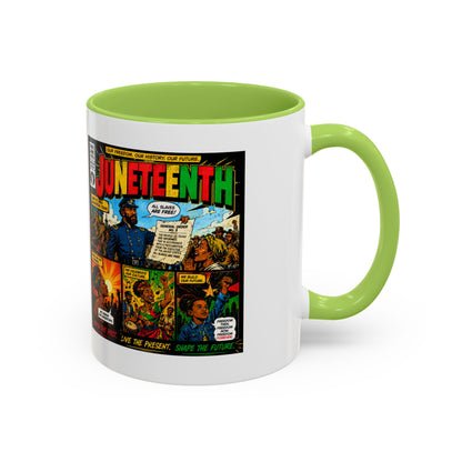 Juneteenth Comic Art Coffee Mug — Celebratory Black History Accent Mug