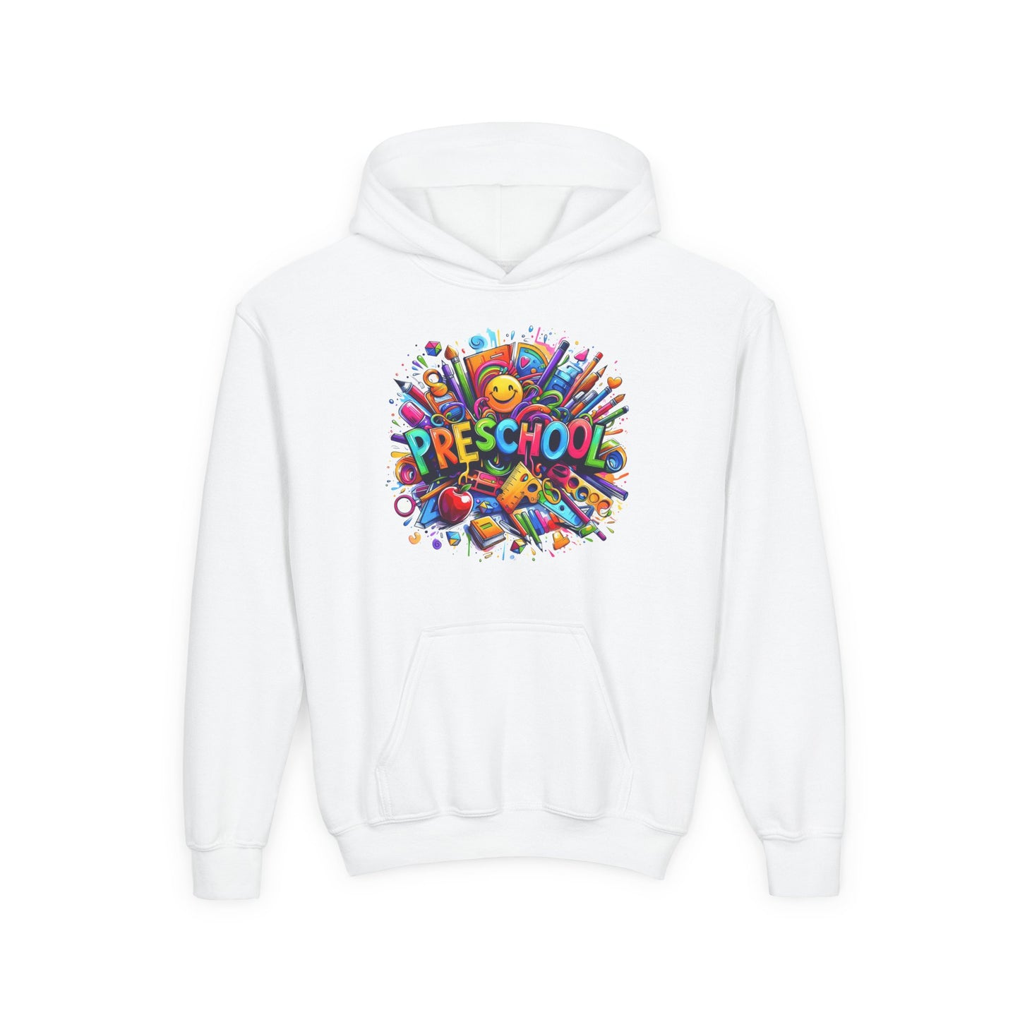 Preschool Kids Hoodie — Colorful Back-to-School Preschool Design