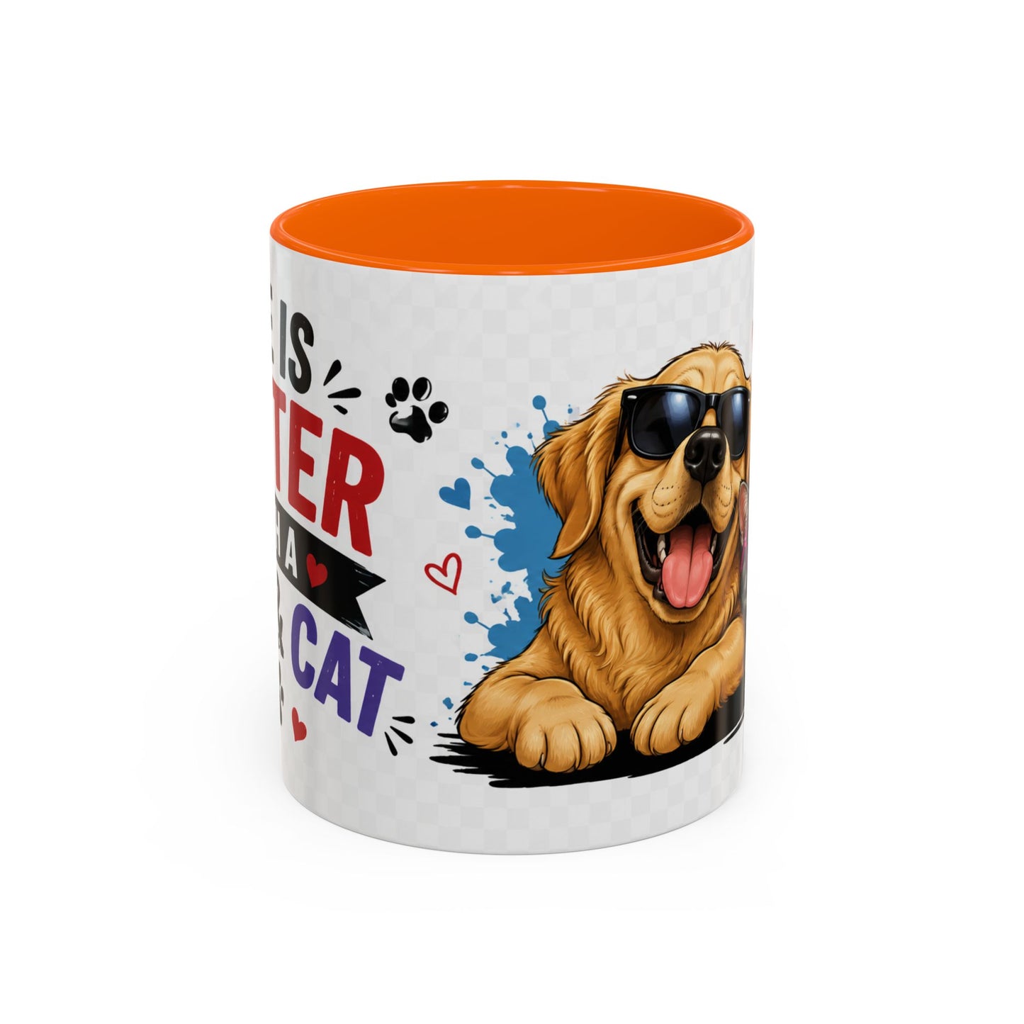 Dog and Cat Coffee Mug — 'This Is My Healer I'm A Cat' Cute Pet Lover Accent Mug (11/15oz)