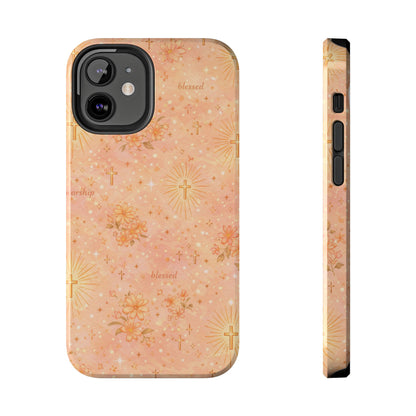 Blessed in Grace Phone Case | Christian floral iPhone Case