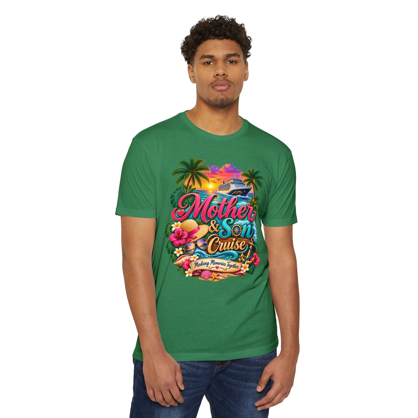 Mother & Son Cruise T-Shirt — Tropical Family Vacation Graphic Tee