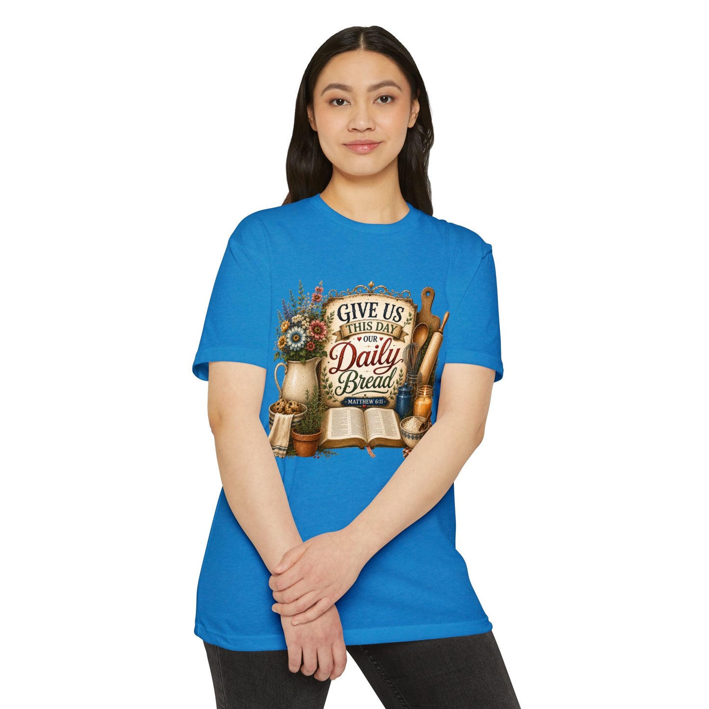 Daily Bread T-Shirt — Vintage Kitchen Bible Design