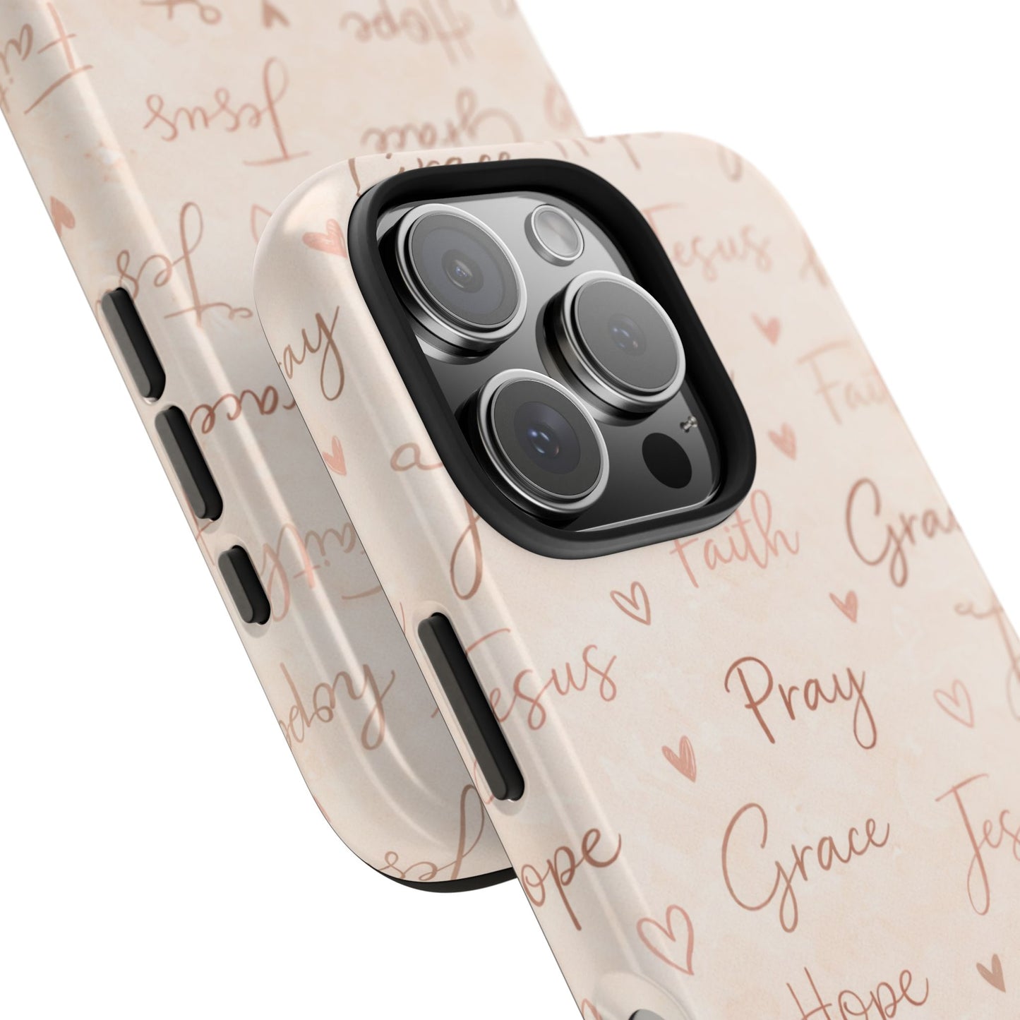 Pray Grace Hope Phone Case | Christian Floral iPhone Case