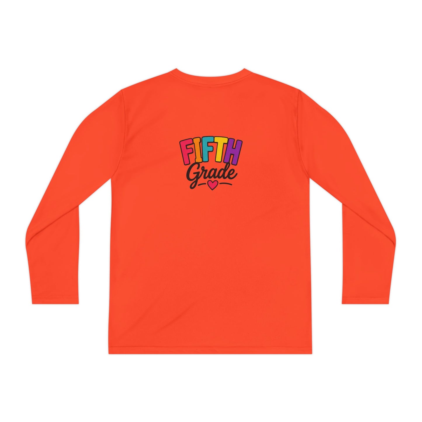 Fifth Grade Youth Long Sleeve Tee — Colorful Back-to-School Shirt