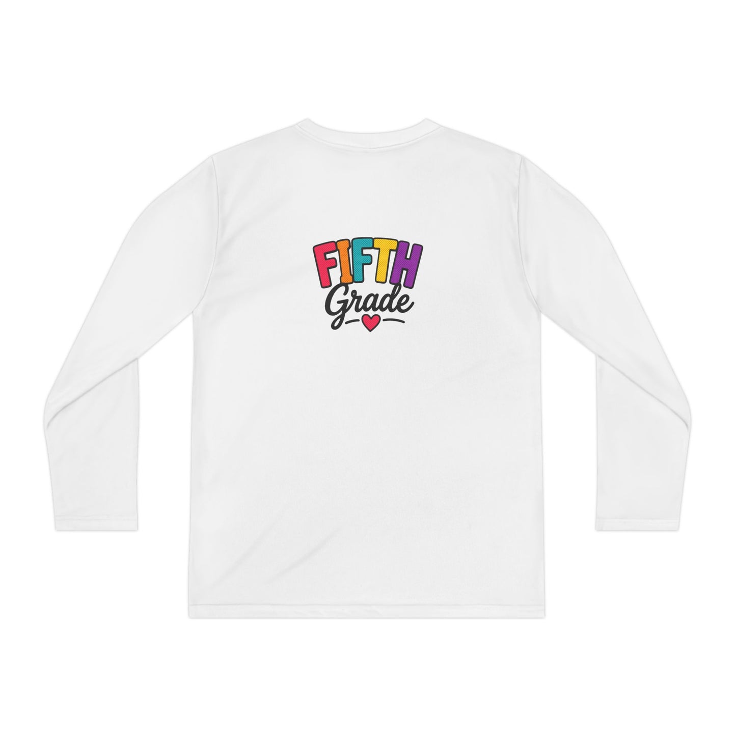 Fifth Grade Youth Long Sleeve Tee — Colorful Back-to-School Shirt