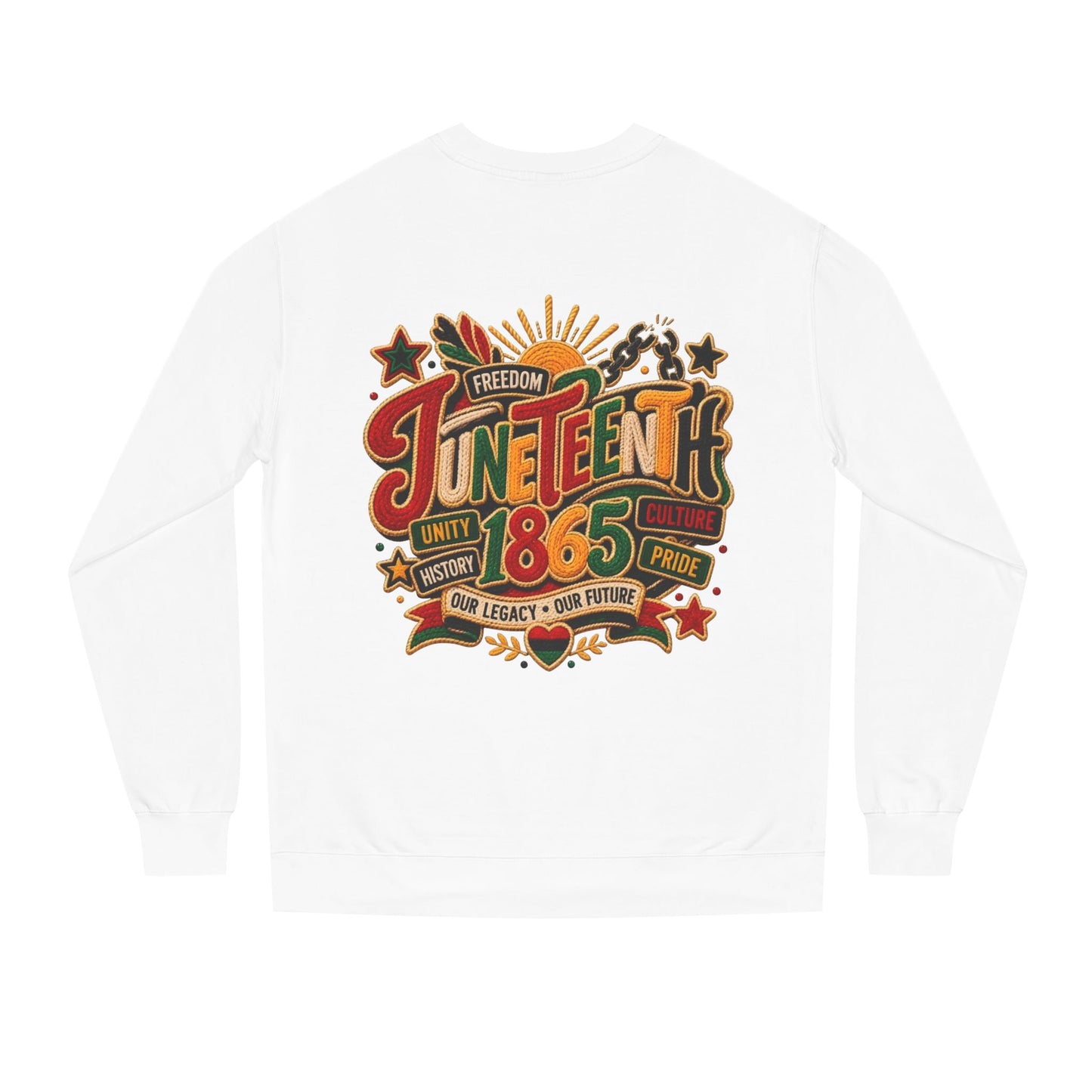 Juneteenth 1865 Sweatshirt — Unity, Freedom & Pride Crewneck