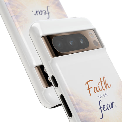 Faith Over Fear Phone Case — Inspirational Christian iPhone Cover