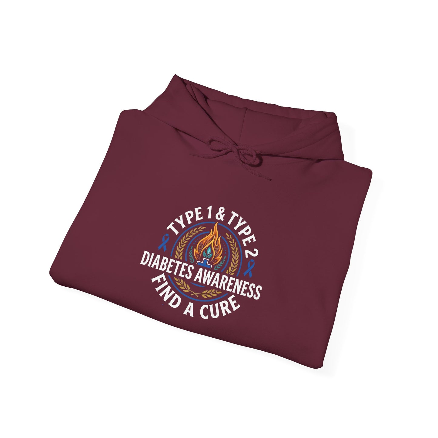 Type 1 & Type 2 Find a Cure Diabetes Awareness Hoodie