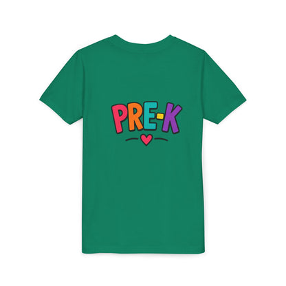Pre-K Kids Tee — Colorful Heart Preschool Shirt for Boys & Girls