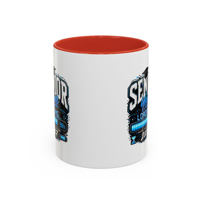 Senior Year Loading 2027 Accent Coffee Mug — Graduation Gift Cup (11/15oz)