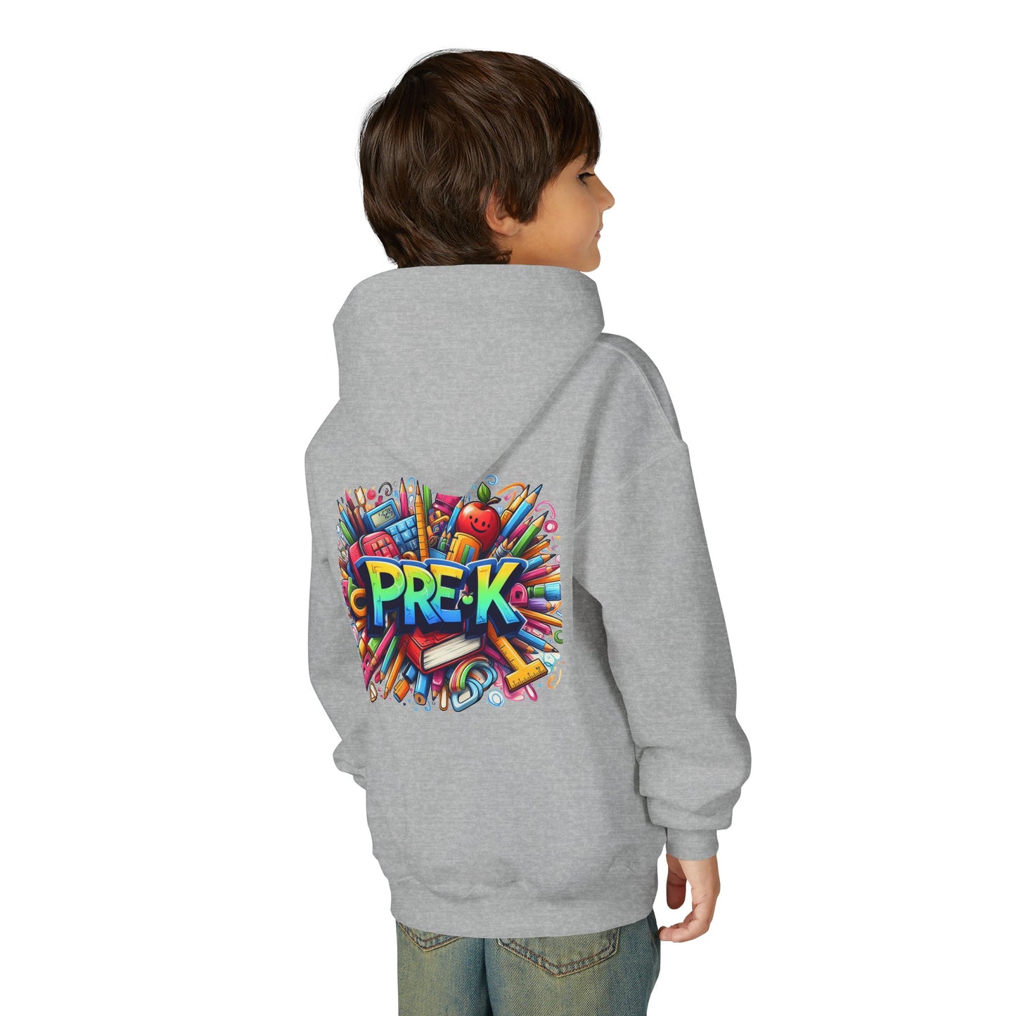 Pre-K Kids Hoodie — Colorful Back-to-School Preschool Sweatshirt