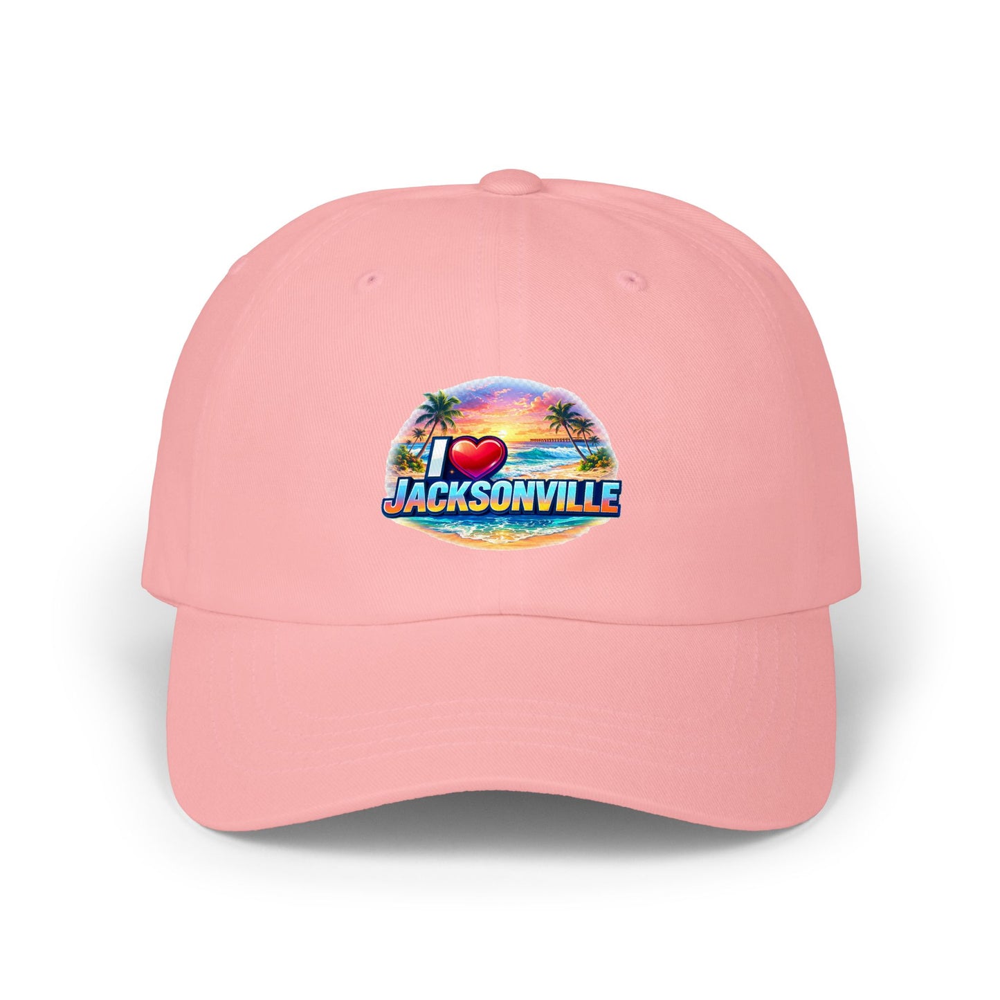 Jacksonville Sunset Dad Cap — I  Jacksonville Embroidered Baseball Hat