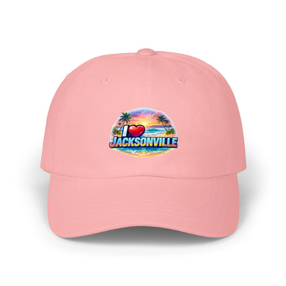 Jacksonville Sunset Dad Cap — I  Jacksonville Embroidered Baseball Hat