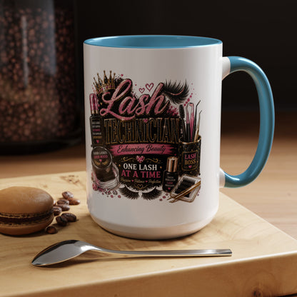 Lash Technician Coffee Mug — "Lash Technician: One Lash at a Time" Accent Mug