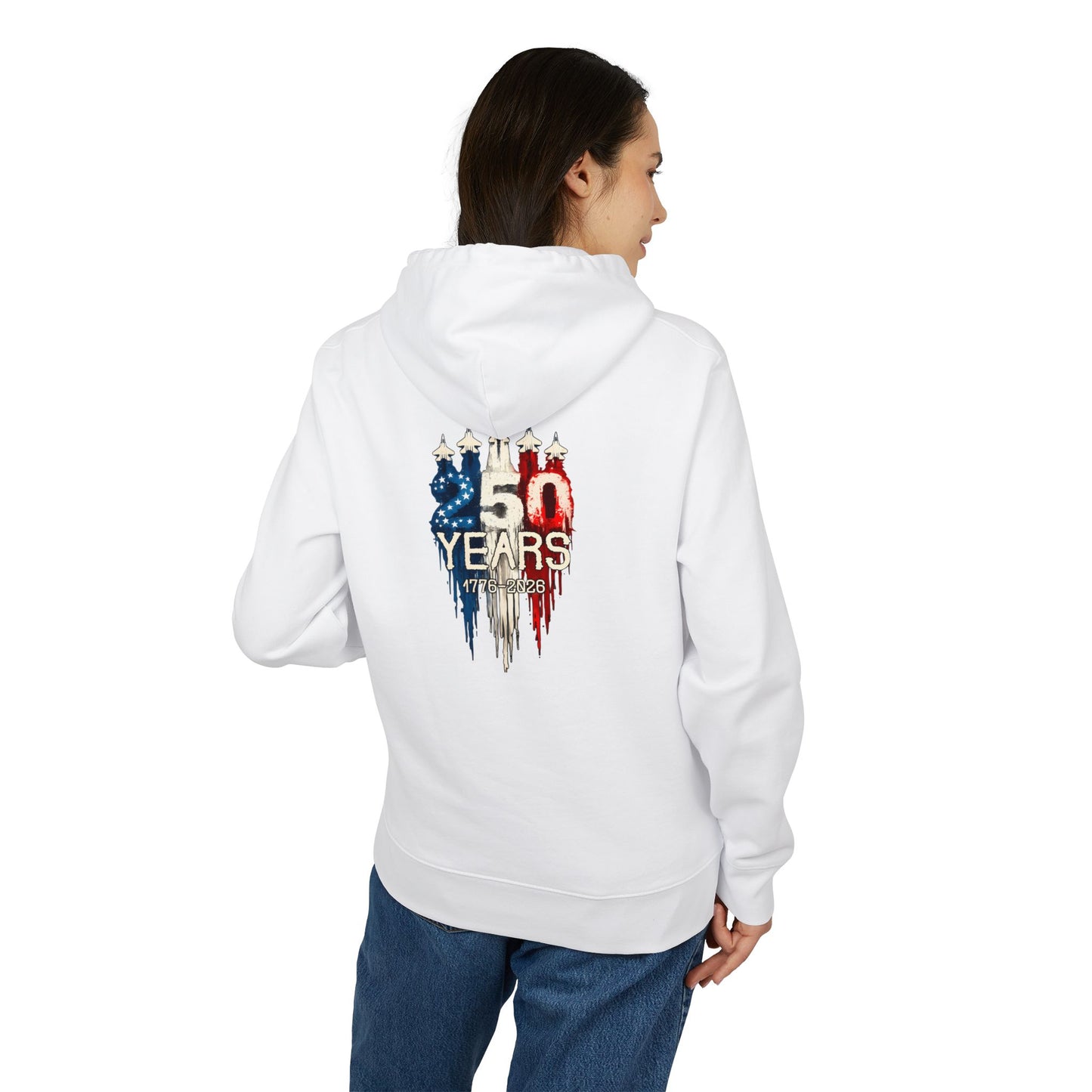 50 Years American Flag Anniversary Hoodie — Patriotic 4th of July Celebration Sweatshirt