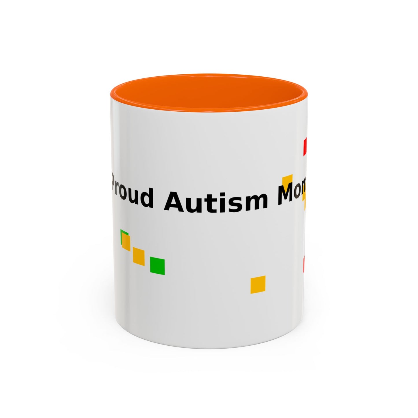 Autism Proud Mom Accent Coffee Mug – 11/15oz Color Accent
