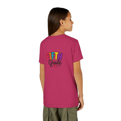 Fifth Grade Kids T‑Shirt – Colorful Back-to-School Tee with Heart