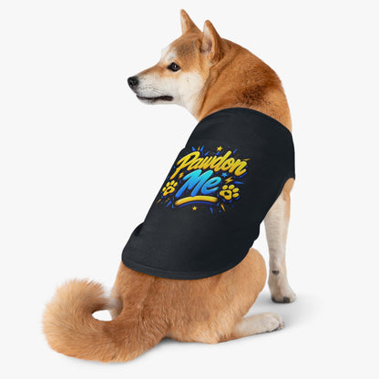 Pawdon Me Pet Tank Top — Cute Funny Paw Print Graphic for Dogs & Cats