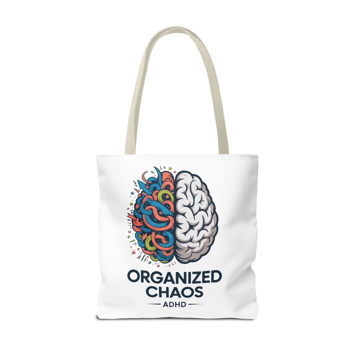 ADHD Tote Bag — "Organized Chaos" Brain Design