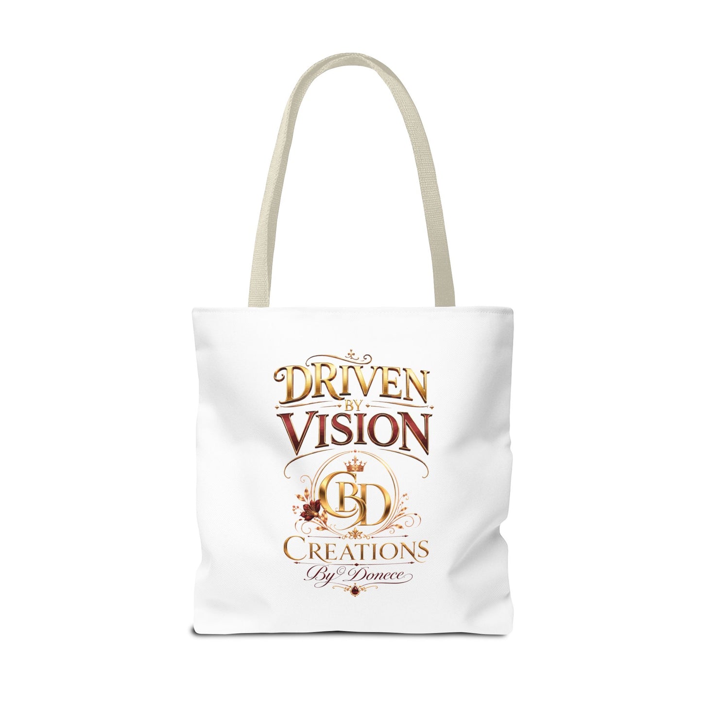 Driven by Vision Tote Bag — Branded BD Creations All-Over Print Tote