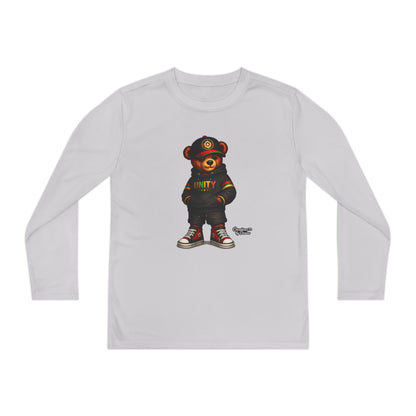 Youth Long Sleeve Tee — 'Unity' Streetwear Bear Graphic