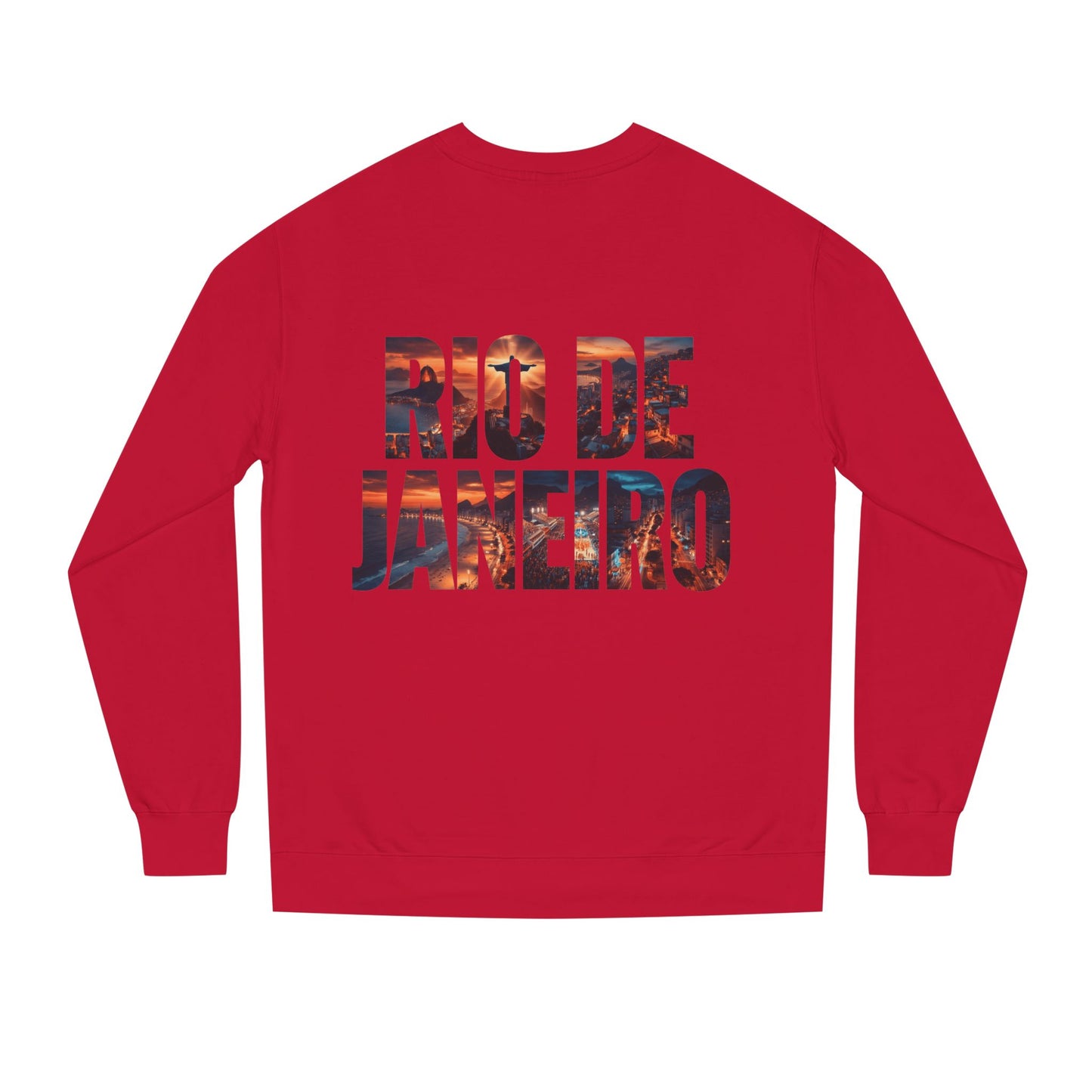 Rio de Janeiro Graphic Sweatshirt — Sunset Typography Travel Crewneck