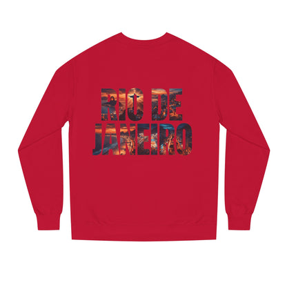 Rio de Janeiro Graphic Sweatshirt — Sunset Typography Travel Crewneck