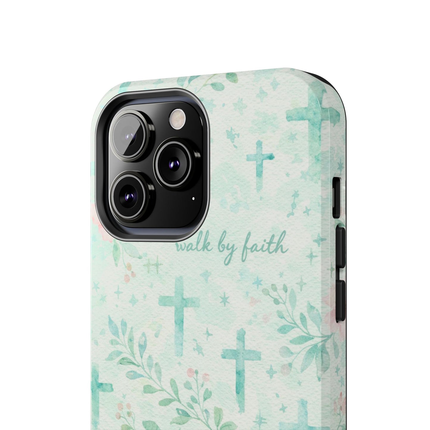 Walk By Faith Phone Case | Christian floral iPhone Case