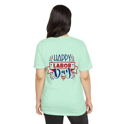 Labor Day T-Shirt - "Happy Labor Day" Patriotic Graphic Tee