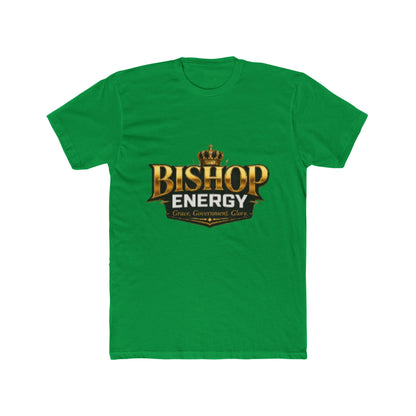 Bishop Energy Graphic Tee — Bold Gold Crown Logo T-Shirt